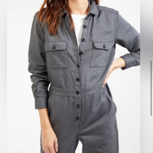 OUTERKNOWN NWT S.E.A. JUMPSUIT ROMPER OVERALL SMALL GREY REVOLVE ANTHRO UO - Picture 5 of 14